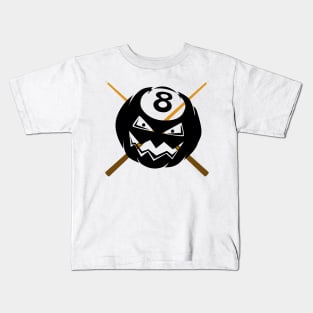 Pumpkin 8 ball Kids T-Shirt